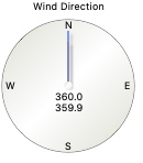 Wind direction gauge